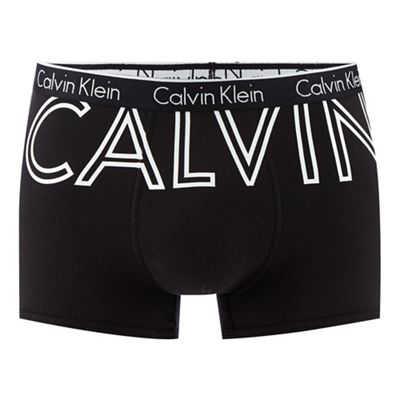 Calvin Klein Underwear Black logo printed trunks